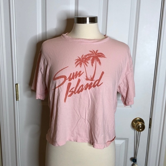 Sundry Sun Island Cropped Tee Small - Picture 1 of 6